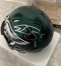 Brian Westbrook & Donovan McNabb Autographed Philadelphia Eagles Mini Helmet with COA Photo signing