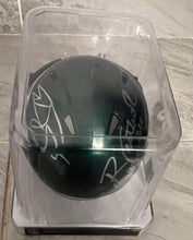 Brian Westbrook & Donovan McNabb Autographed Philadelphia Eagles Mini Helmet with COA Photo signing