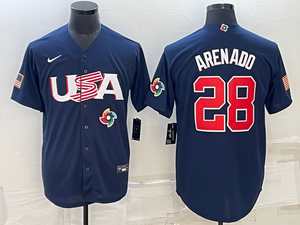 Nolan Arenado Team USA Baseball Jersey Nike blue