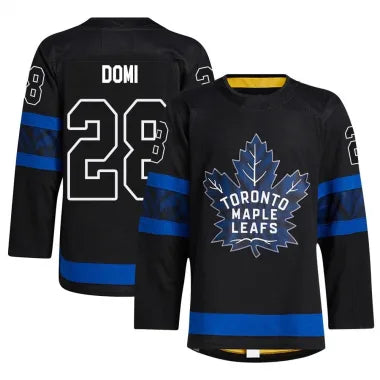 Tie Domi Toronto Maple Leafs Customized Official NHL Adidas Jersey black