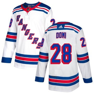 Tie Domi New York Rangers Customized Official NHL Adidas Jersey