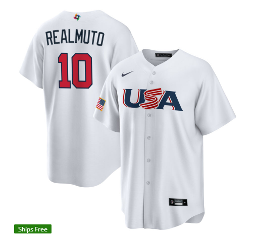 J.T. Realmuto Team USA Baseball Jersey Nike white