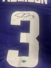 Jordan Addison Minnesota Vikings autographed jersey COA & photo signing