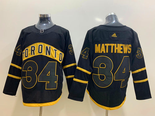 Auston Matthews Toronto Maple Leafs Official NHL Adidas Jersey black
