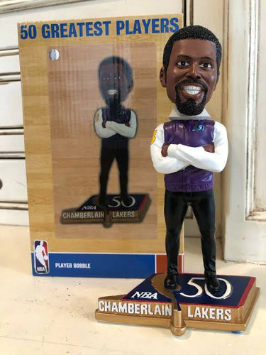Wilt Chamberlain Los Angeles Lakers 50 greatest players Bobblehead Forever Collectibles FOCO