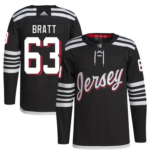 Jesper Bratt New Jersey Devils Official NHL Adidas Jersey black