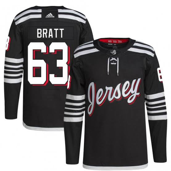 Jesper Bratt New Jersey Devils Official NHL Adidas Jersey black