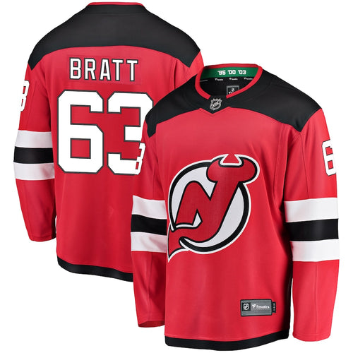 Jesper Bratt New Jersey Devils Official NHL Adidas Jersey