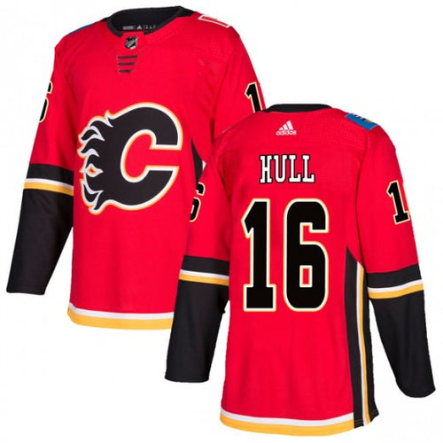 Brett Hull Calgary Flames Official NHL Adidas Jersey