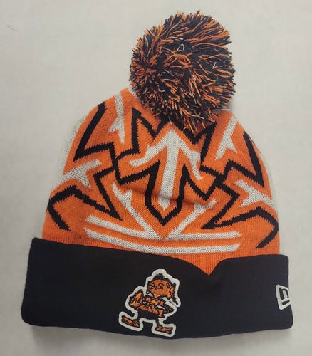 Cleveland Browns NFL New Era winter Hat with Pom Pom