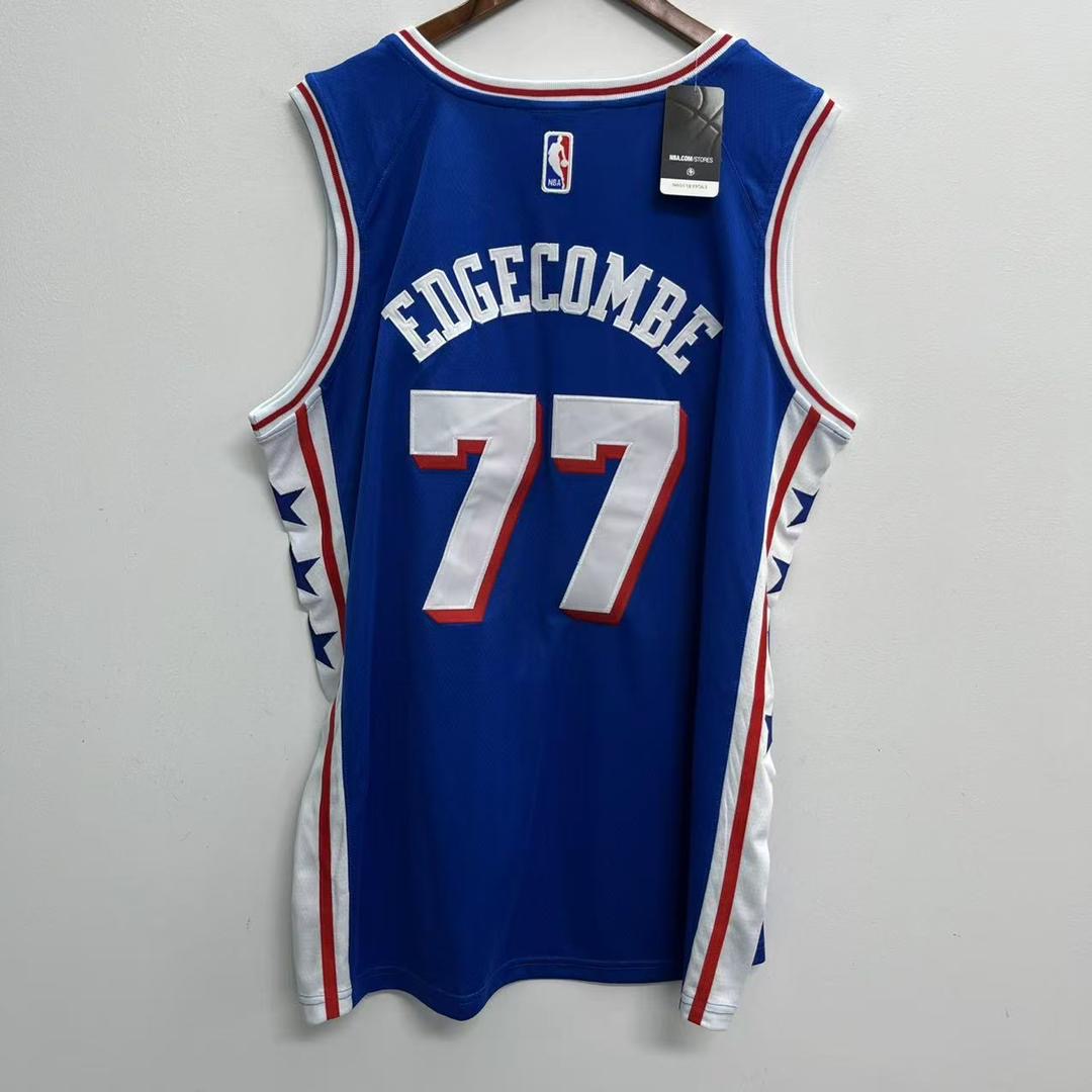 V. J. Edgecombe Philadelphia 76ers Official NBA Jersey Blue