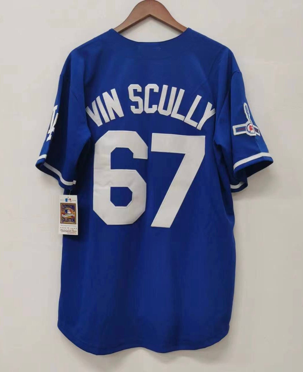 Vin Scully Los Angeles Dodgers Official MLB Jersey Mitchell & Ness