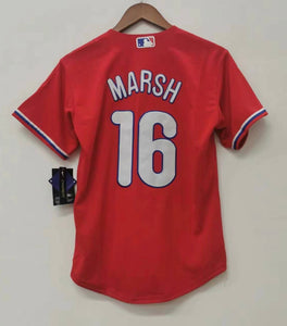 Brandon Marsh YOUTH Philadelphia Phillies Jersey red