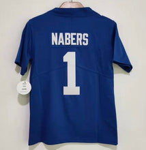Malik Nabers YOUTH New York Giants Jersey 100 years patch Classic Authentics