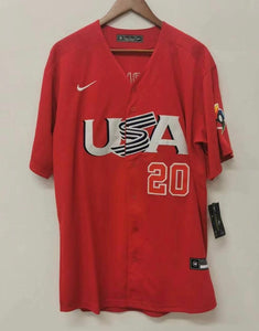 Pete Alonso Team USA Baseball jersey Nike Red