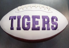 Clemson Tigers Full Size logo Autograph Signature Football