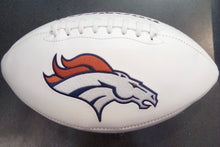 Denver Broncos Full Size logo Autograph Signature Football