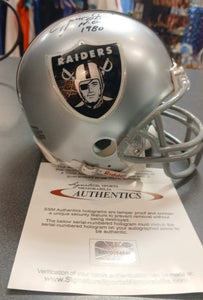 Jim Otto Autographed Las Vegas Raiders Mini Helmet with COA