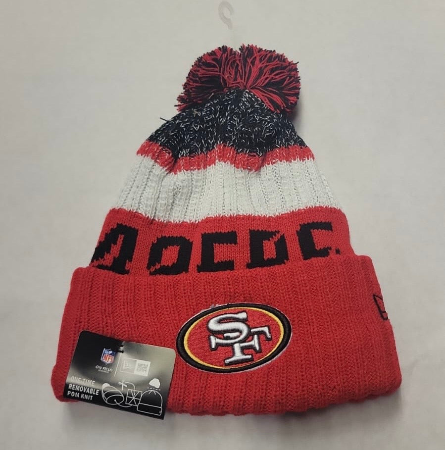 San Francisco 49ers NFL New Era winter Hat with Pom Pom