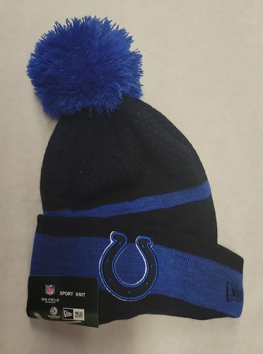 Indianapolis Colts NFL New Era winter Hat with Pom Pom