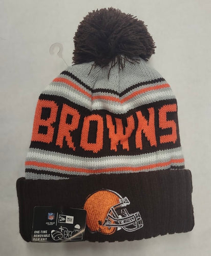 Cleveland Browns NFL New Era winter Hat with Pom Pom