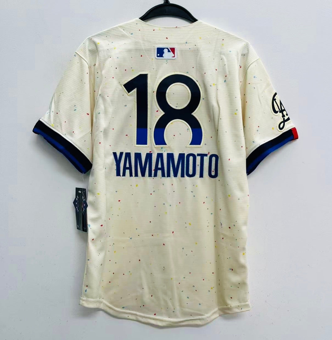Yoshinobu Yamamoto Los Angeles Dodgers YOUTH KIDS Official MLB Nike City Connect Limited Jersey