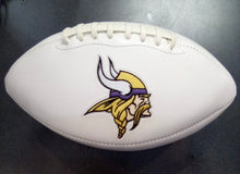 Minnesota Vikings Full Size logo Autograph Signature Football