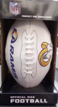 Los Angeles Rams Full Size logo Autograph Signature Football