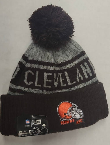 Cleveland Browns NFL New Era winter Hat with Pom Pom