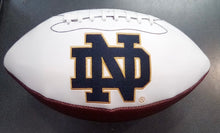 Notre Dame Fighting Irish Full Size logo Autograph Signature Football