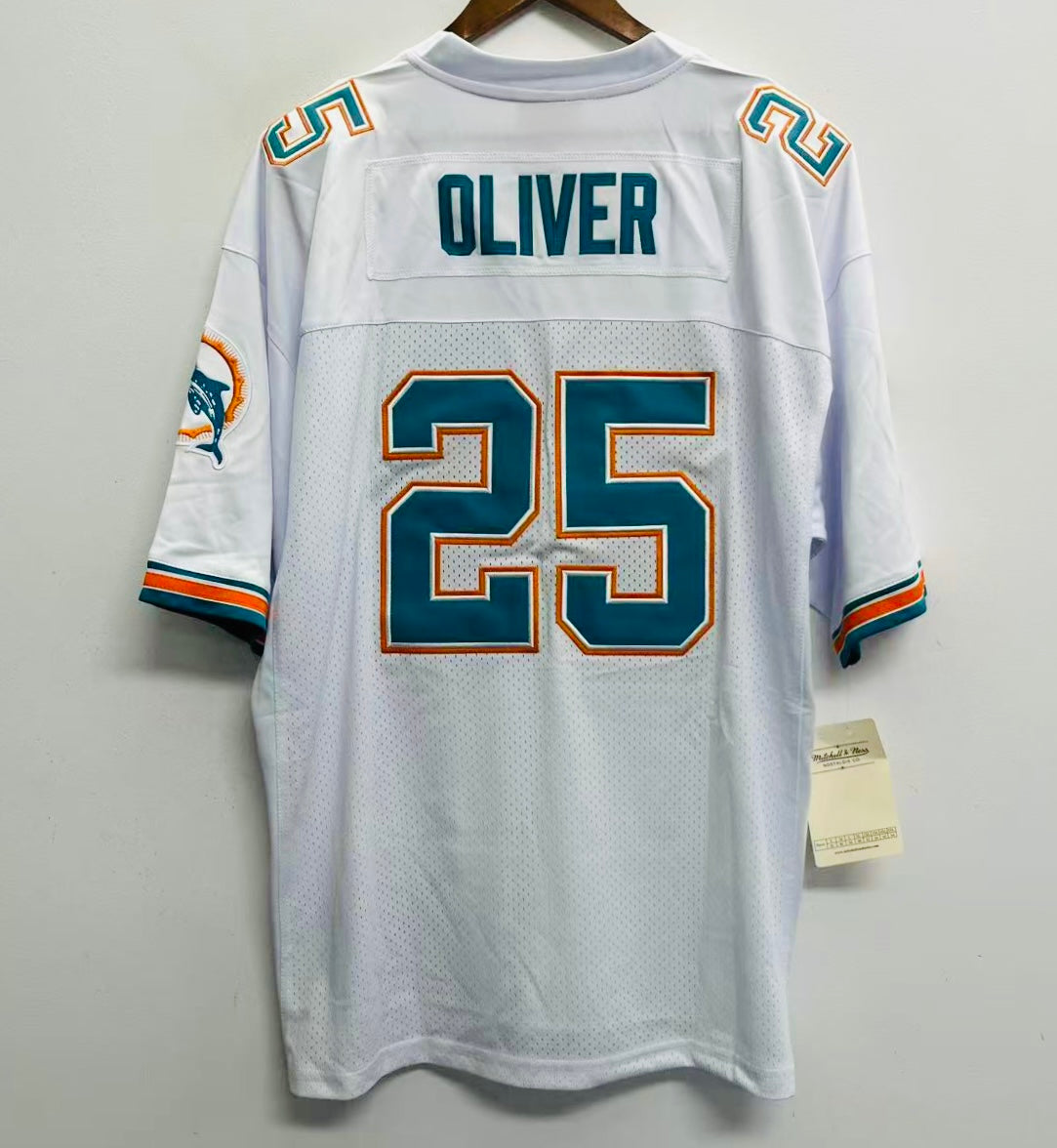 Louis Oliver Miami Dolphins Official NFL Mitchell & Ness Jersey