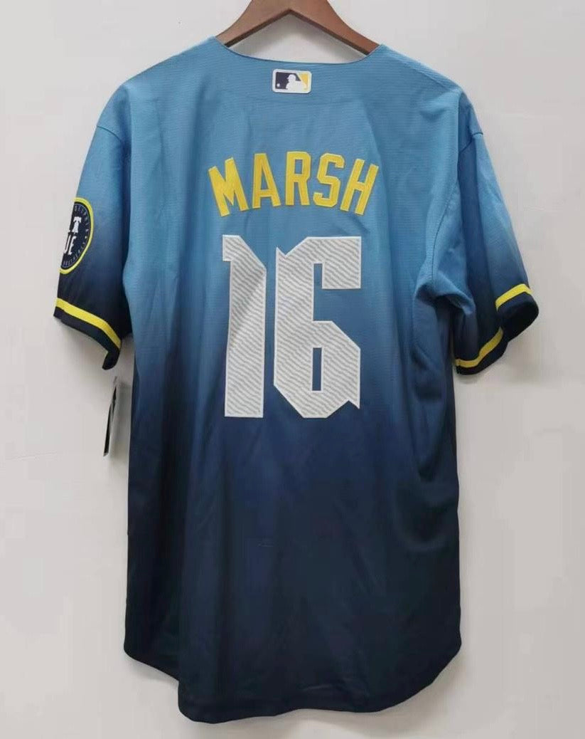 Brandon Marsh Philadelphia Phillies Blue City Connect MLB Limited Jersey