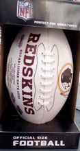Washington Redskins Full Size logo Autograph Signature Football