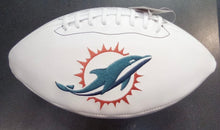 Miami Dolphins Full Size logo Autograph Signature Football