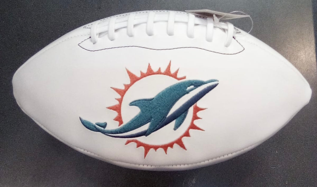 Miami Dolphins Full Size logo Autograph Signature Football – Classic ...