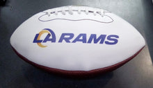 Los Angeles Rams Full Size logo Autograph Signature Football