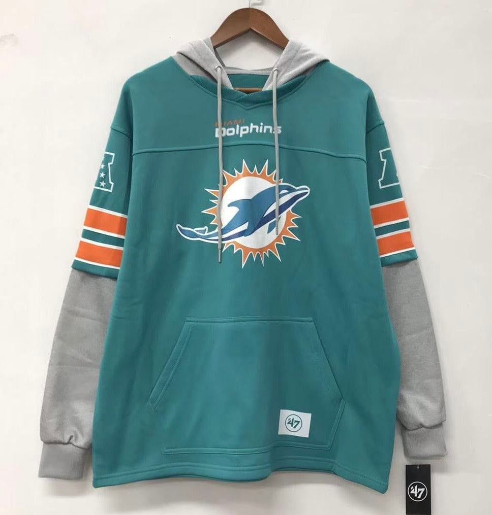 Miami Dolphins Official NFL 47 brand hoodie