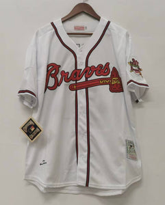 John Smoltz Atlanta Braves 1995 Mitchell & Ness white