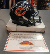 Jim McMahon Autographed Chicago Bears Mini Helmet with COA Photo signing