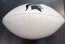 Michigan State Spartans Full Size logo Autograph Signature Football