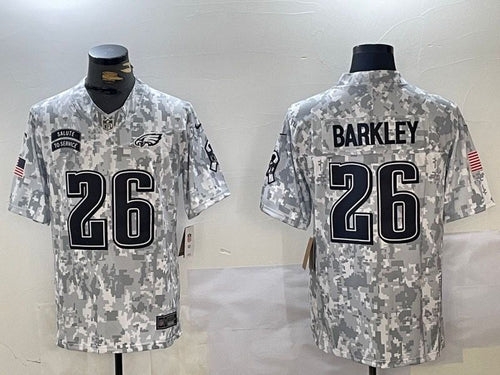 Saquon Barkley Philadelphia Eagles 2024 Nike NFL Salute to Service Jersey