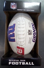 New York Giants Full Size logo Autograph Signature Football
