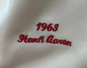 Hank Aaron Atlanta Milwaukee Braves Jersey 1963 Mitchell & Ness