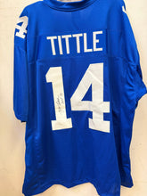 Y.A. Tittle New York Giants autographed jersey COA
