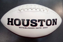 Houston Texans Full Size logo Autograph Signature Football