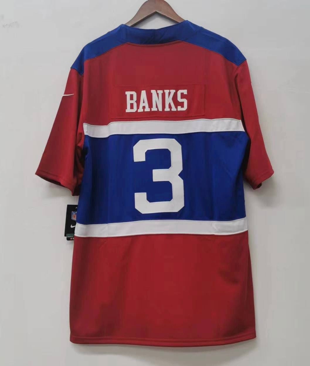 Red Giants Red Barkley Jersey Deonte Banks New York Giants