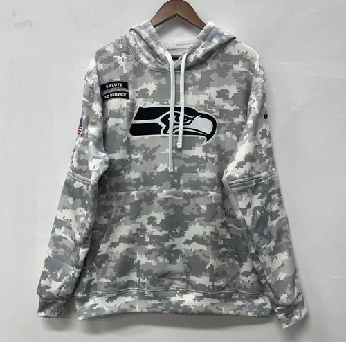 Seattle Seahawks 2024 Official Nike Salute to Service hoodie