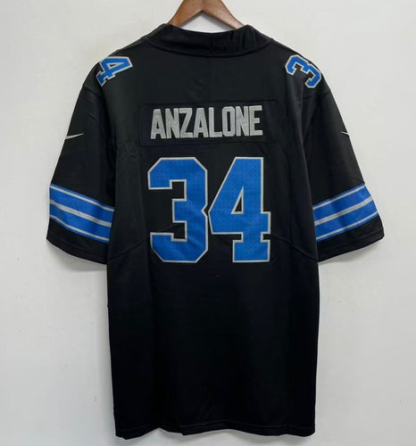 Alex Anzalone YOUTH KIDS Detroit Lions Official NFL Nike Jersey Black
