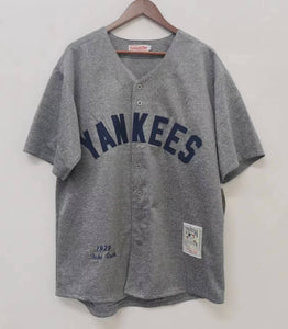 Babe Ruth New York Yankees Jersey Mitchell & Ness Gray