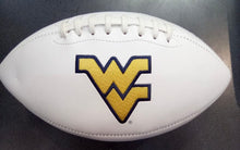 West Virginia Mountaineers Full Size logo Autograph Signature Football